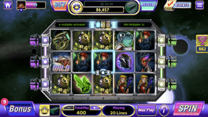 Galactic Blast at LuckyLand Slots