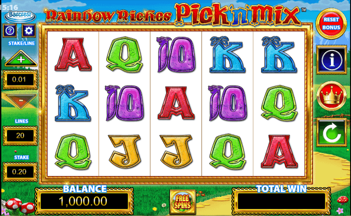 rainbow riches pick n mix