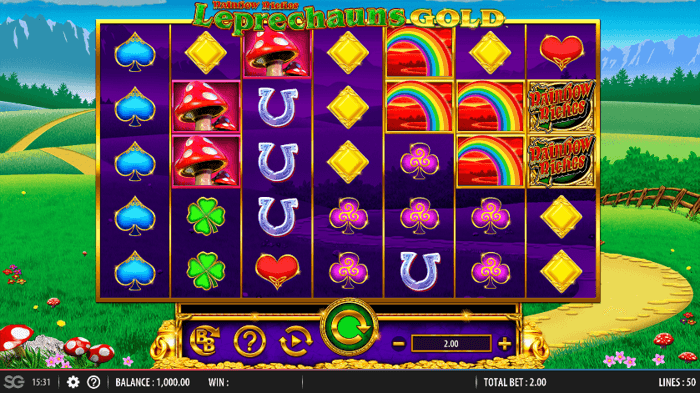 rainbow riches leprechauns gold