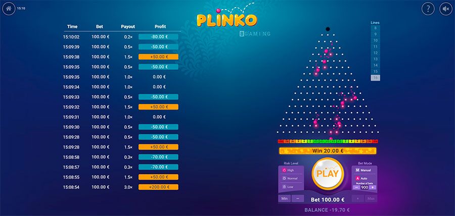 BGaming Plinko