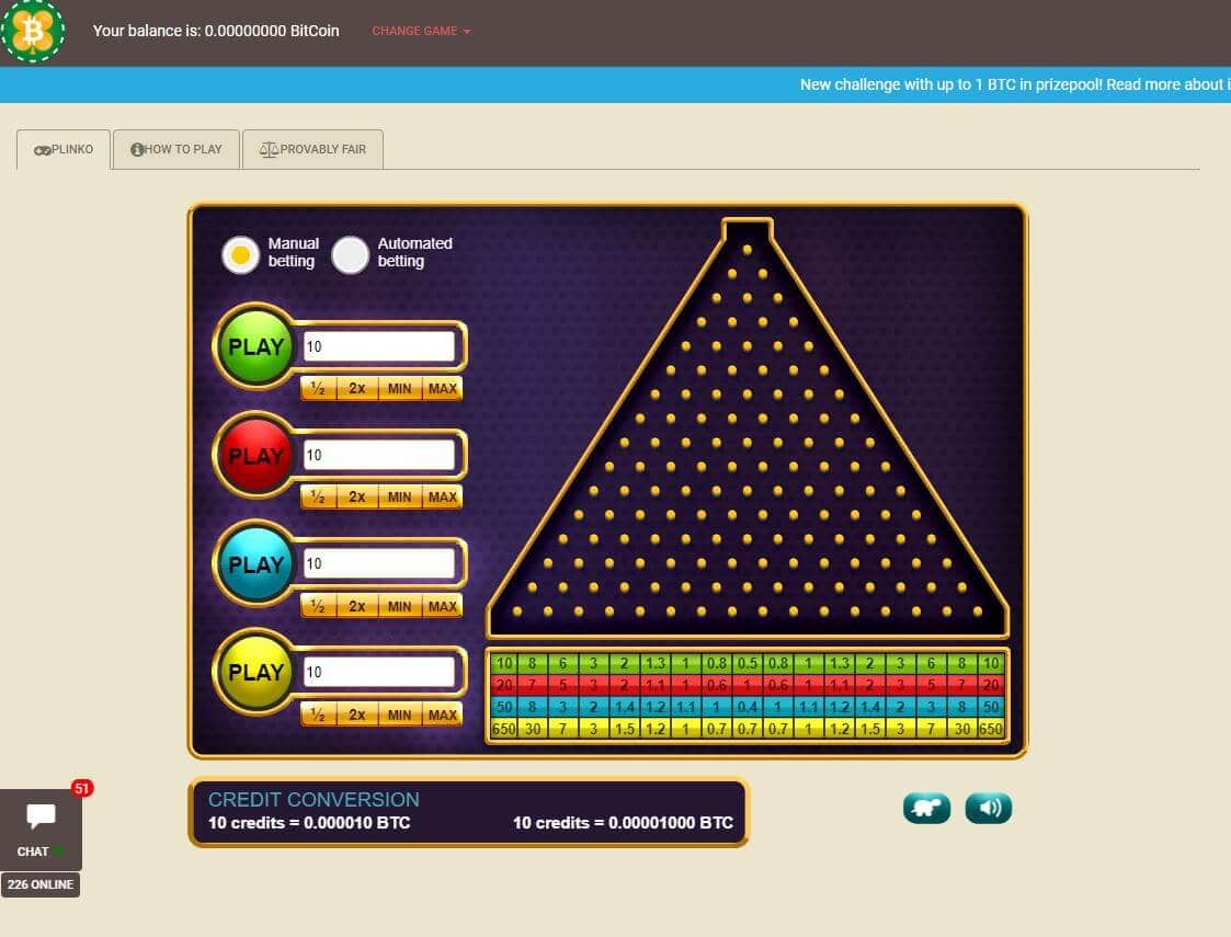 Crypto-Games.net Plinko