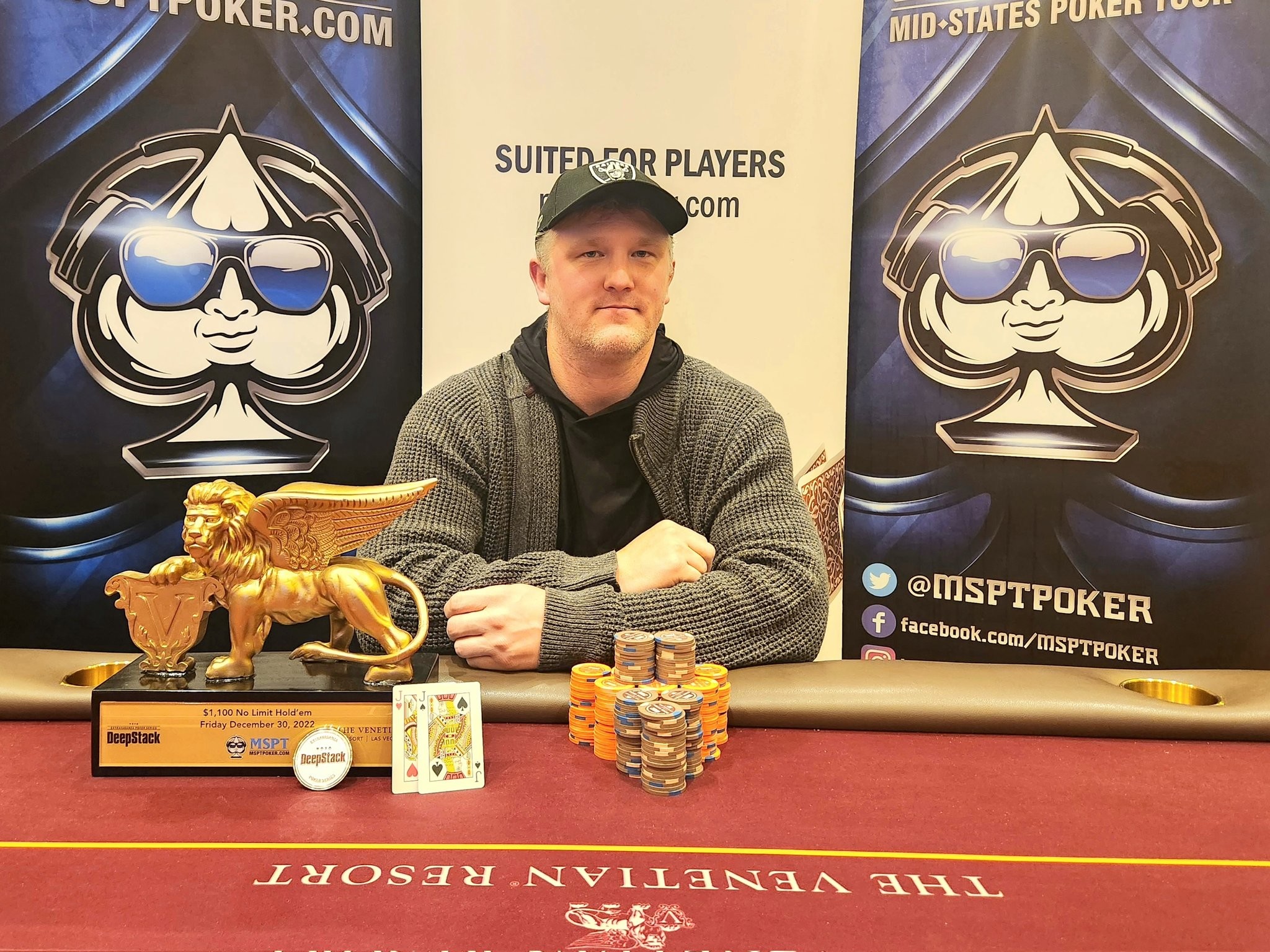 Jacob Perry Wins MSPT Venetian Main Event After Heads-Up Chop Deal ($99,084)