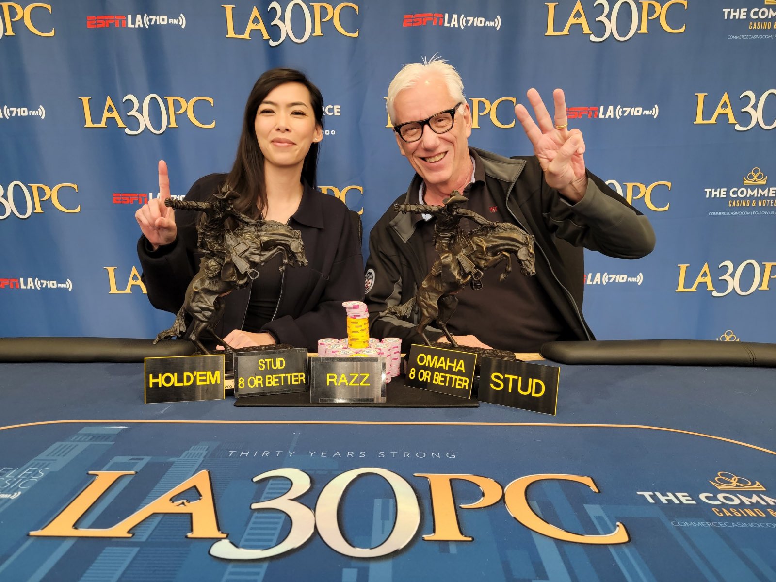 Actor James Woods & Lynda Tran Partner Up at LAPC for Mixed Game Victory