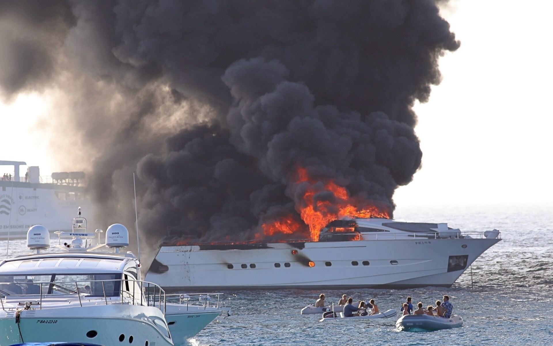 Poker Player's Luxury Yacht Catches on Fire in the Mediterranean