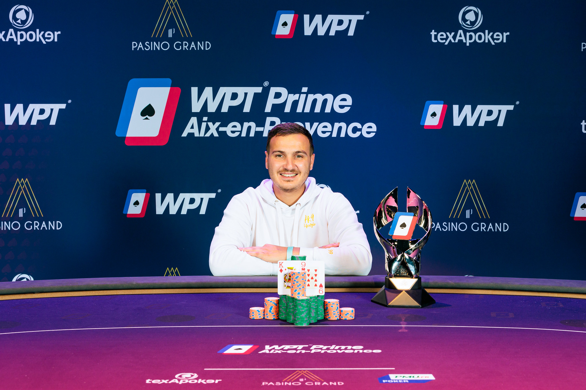 Samy Boujmala's Fantastic 2023 Continues with WPT Prime Aix-en-Provence Main Event Triumph ($102,938)