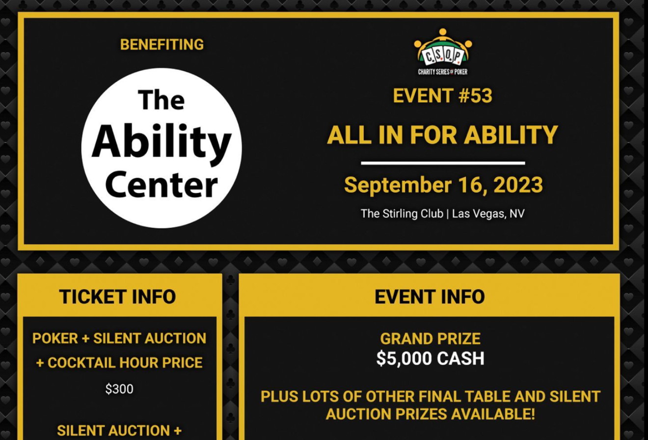 Upcoming CSOP Events in Las Vegas to Benefit CurlVegas, All-Abilities Gym