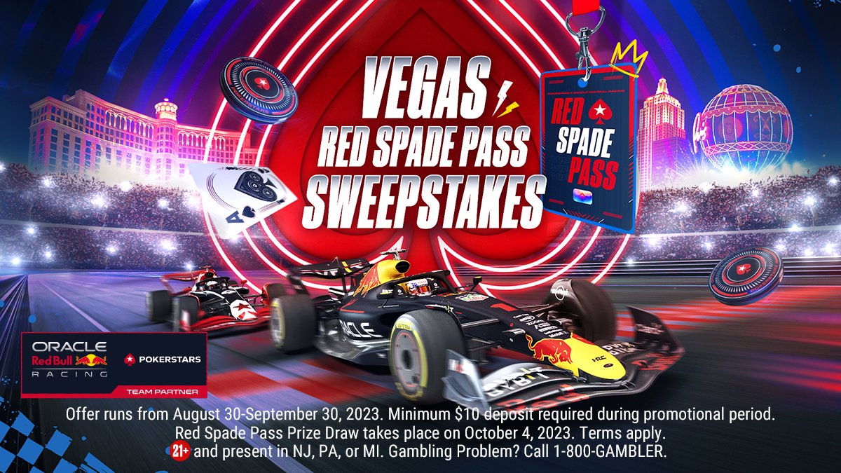 Win a Red Spade Pass to Vegas for the F1 Race Through PokerStars US